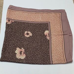 H&M Pink and Brown Patterned Scarf